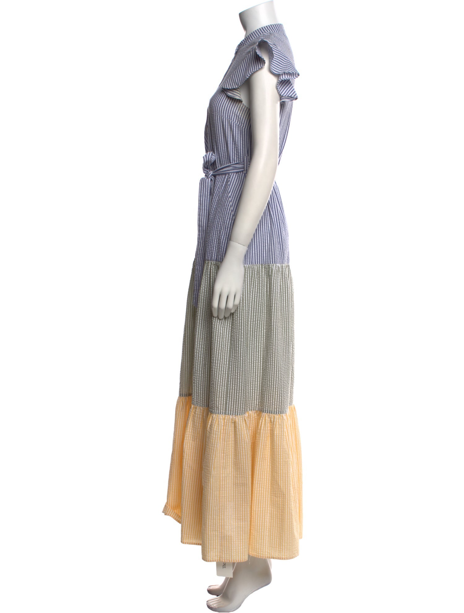 Paloma Blue Striped Long Dress