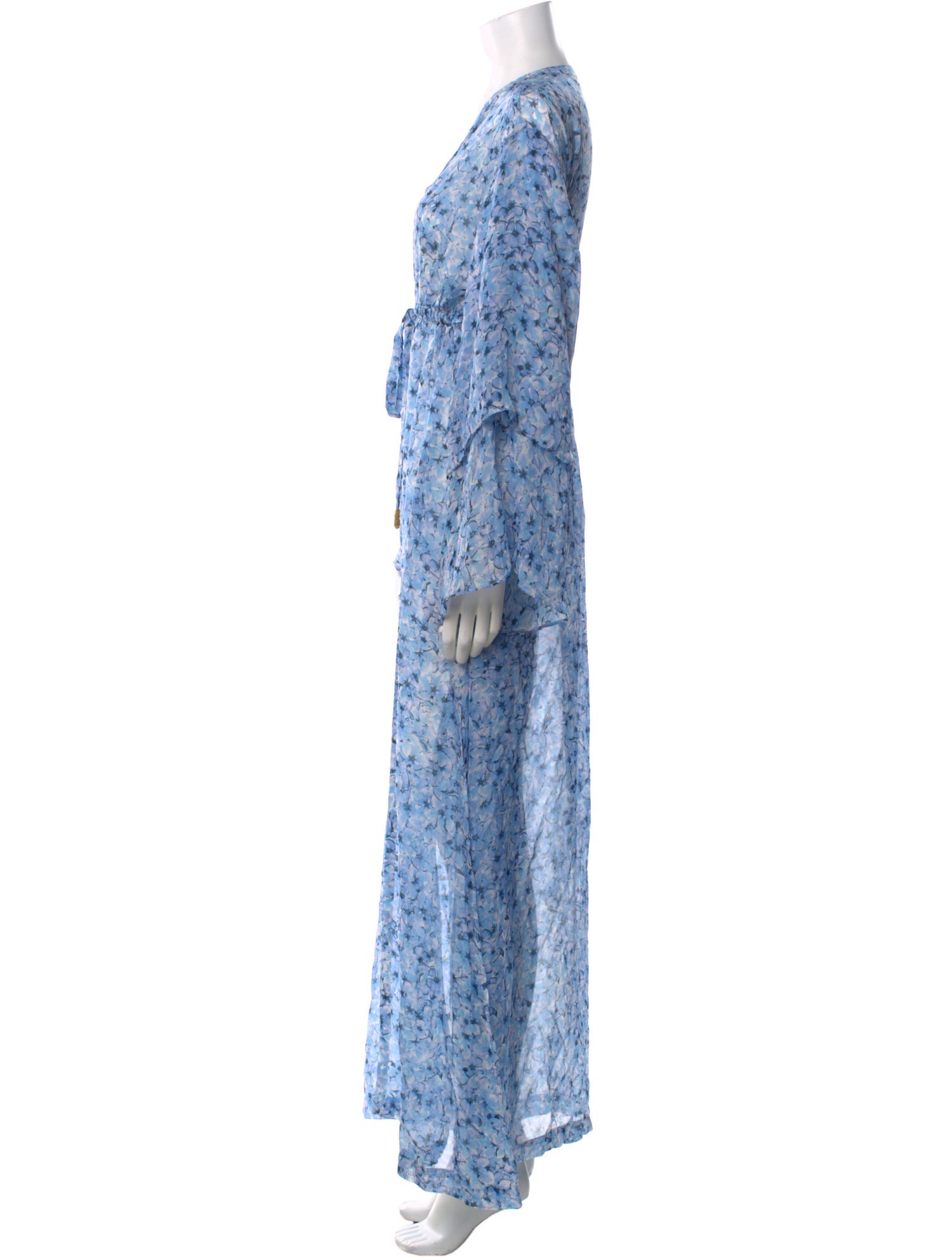 Paloma Blue Silk Long Dress