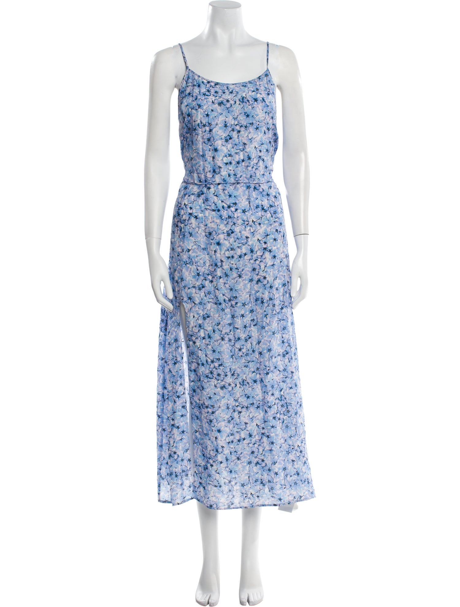 Paloma Blue Floral Print Long Dress