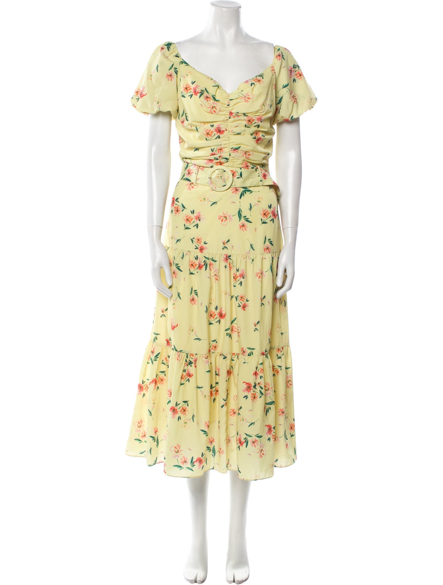 Paloma Blue Floral Print Long Dress