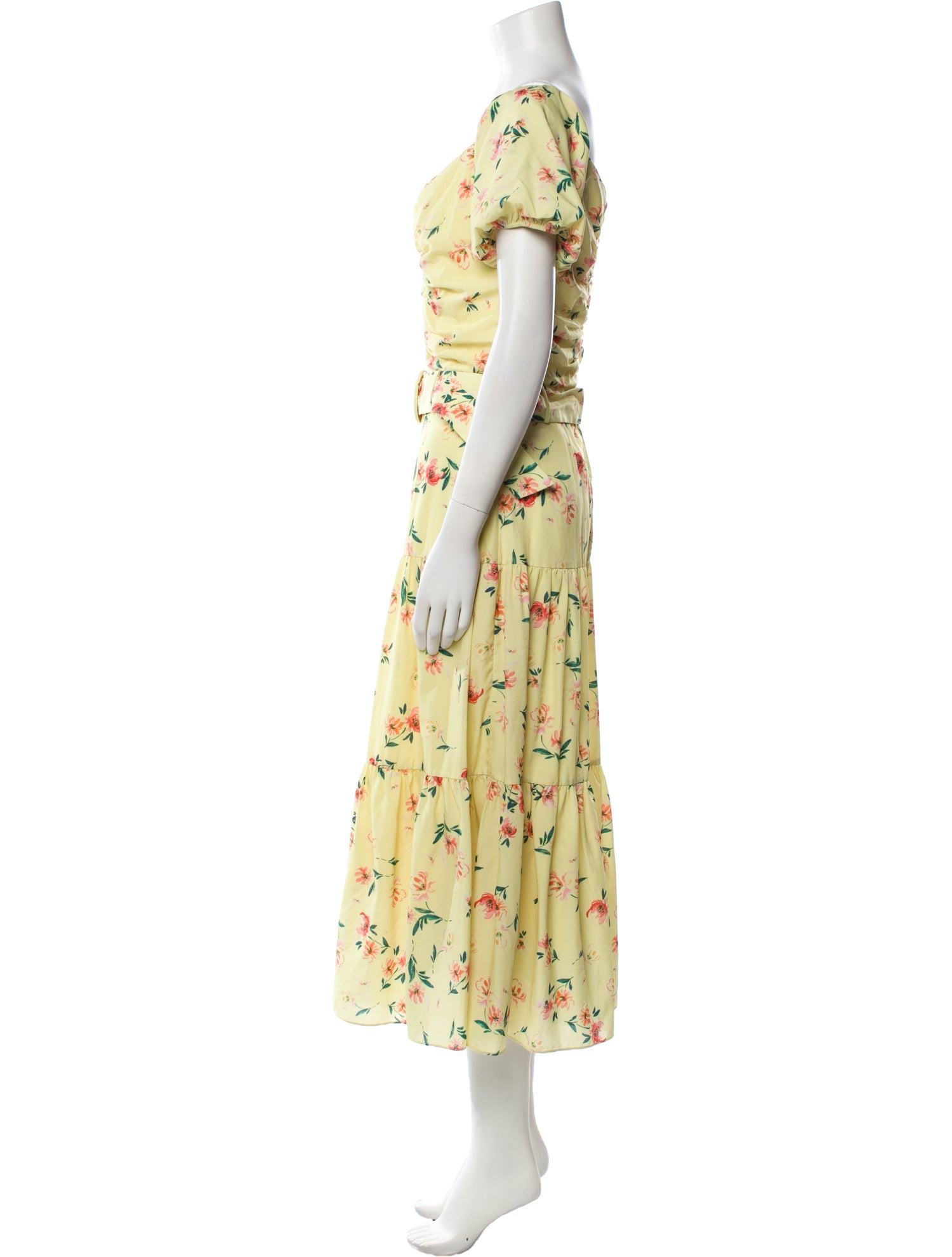 Paloma Blue Floral Print Long Dress