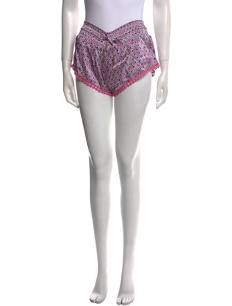Paloma Blue Silk Mini Shorts
