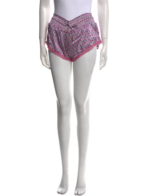 Paloma Blue Silk Mini Shorts