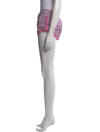 Paloma Blue Silk Mini Shorts