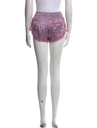 Paloma Blue Silk Mini Shorts