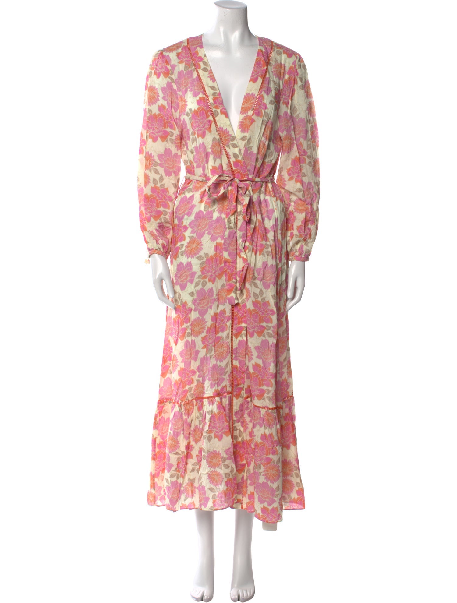 Paloma Blue Floral Print Long Dress