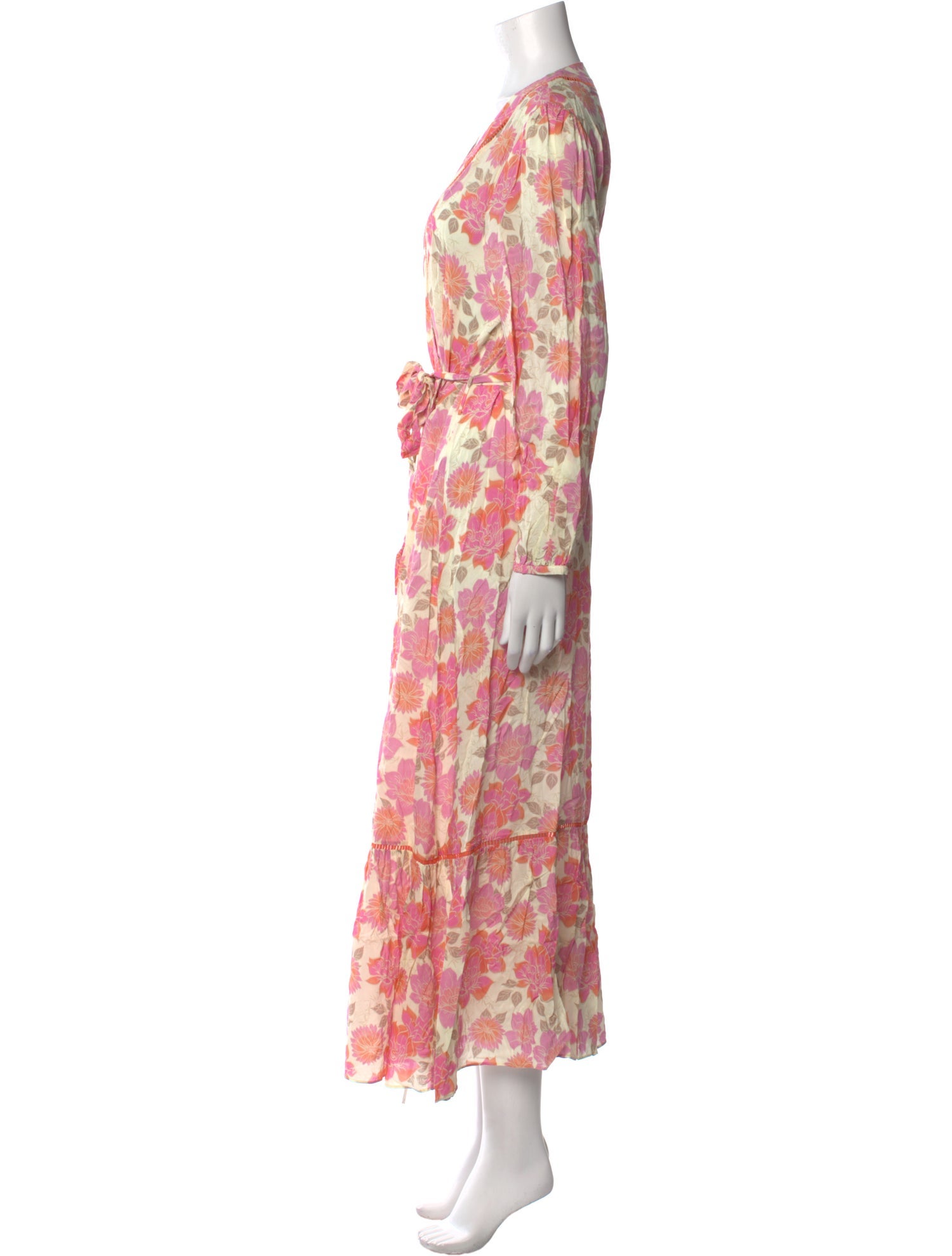 Paloma Blue Floral Print Long Dress