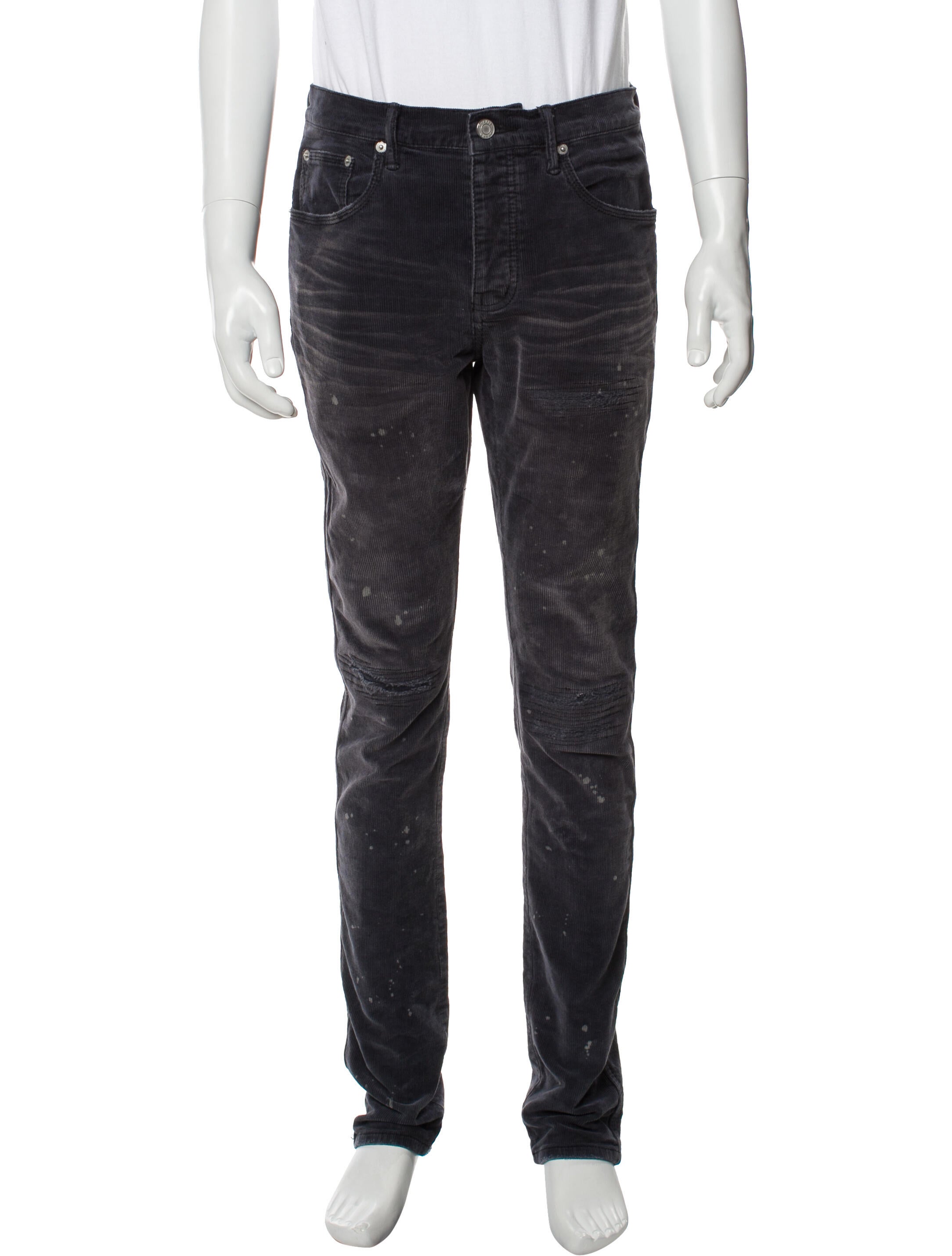 Purple Brand Moto Jeans Blue, 9.5" Rise Jeans, Clothing WPBUR22042