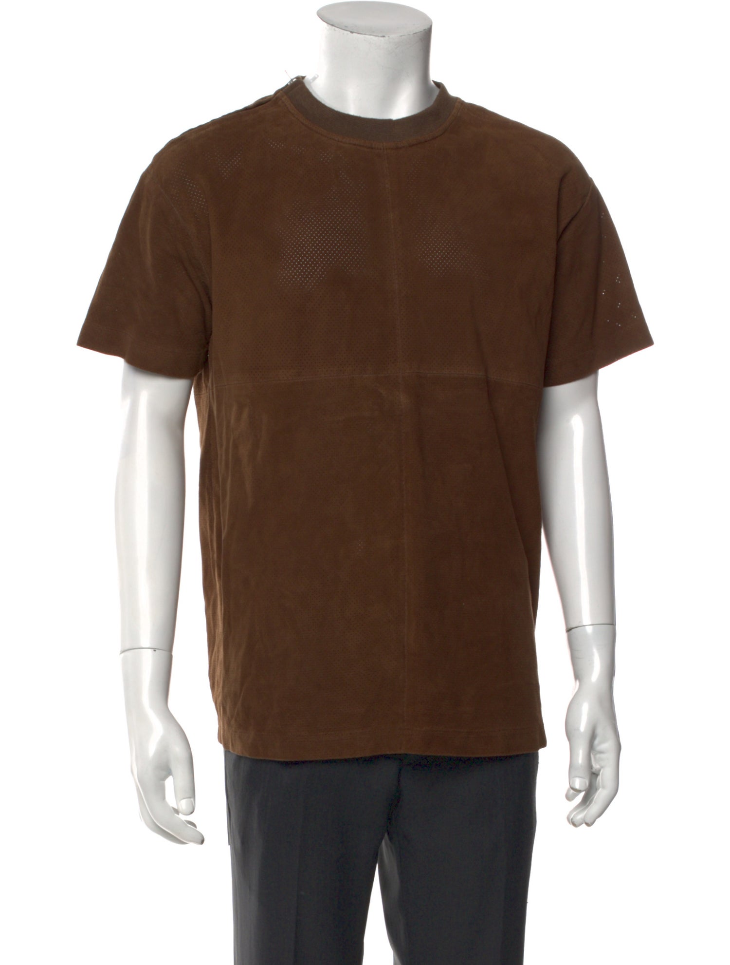 Purple Brand Suede Short Sleeve Shirt