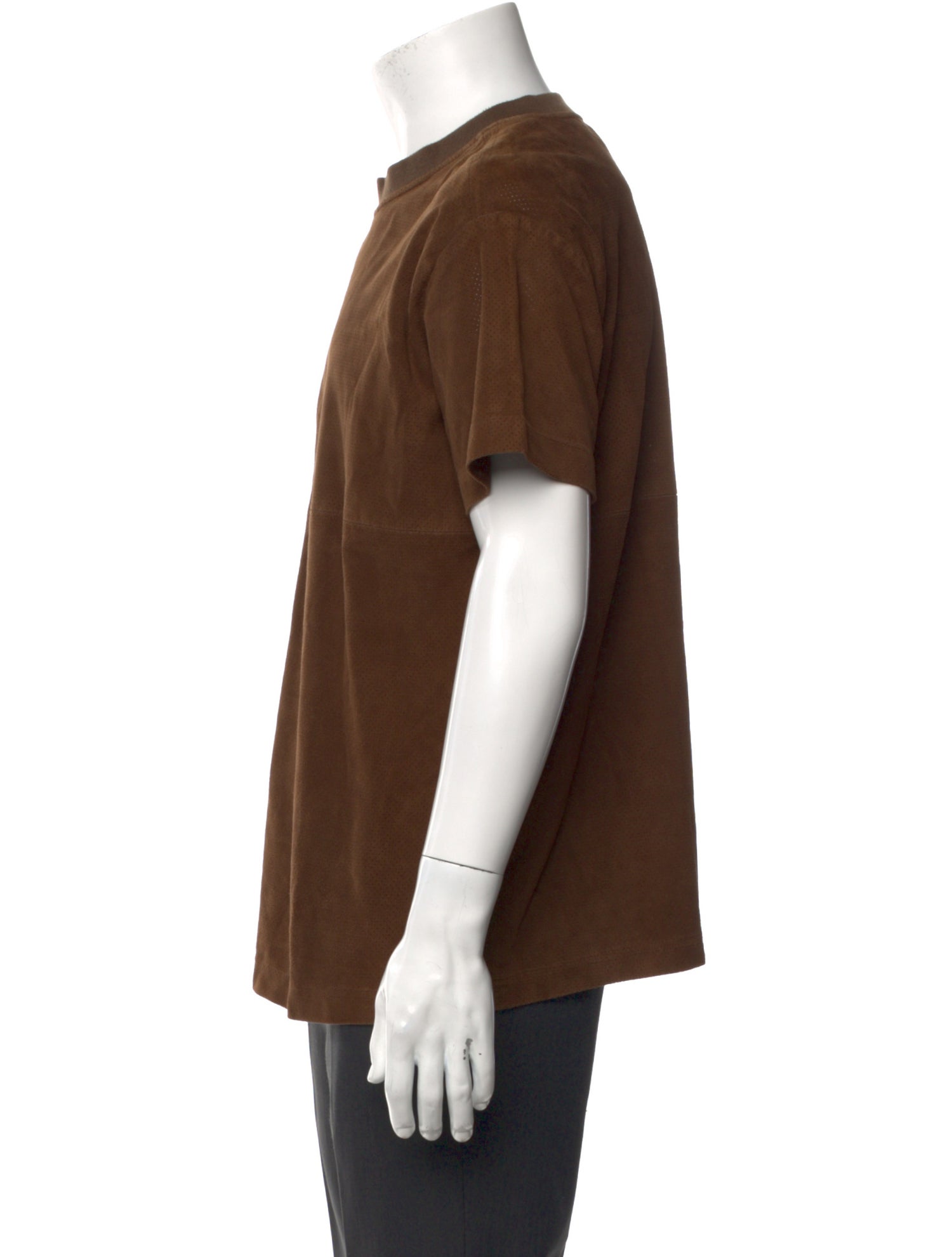Purple Brand Suede Short Sleeve Shirt