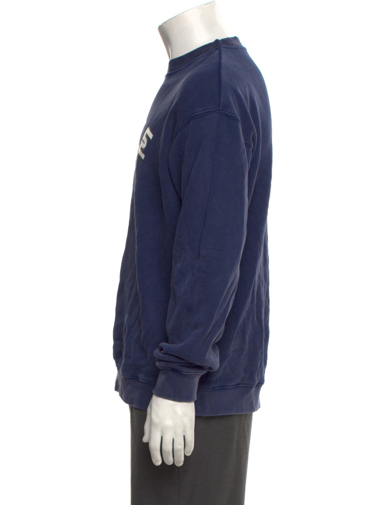 Purple Brand Graphic Print Crew Neck Sweatshirt