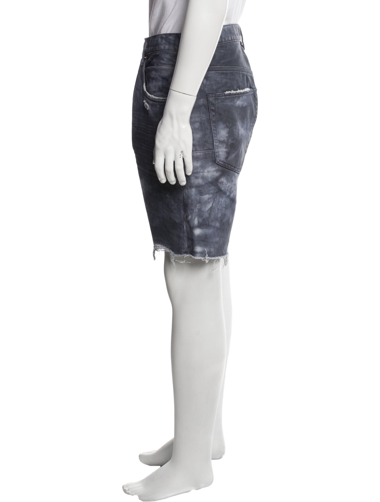 Purple Brand Printed Denim Shorts
