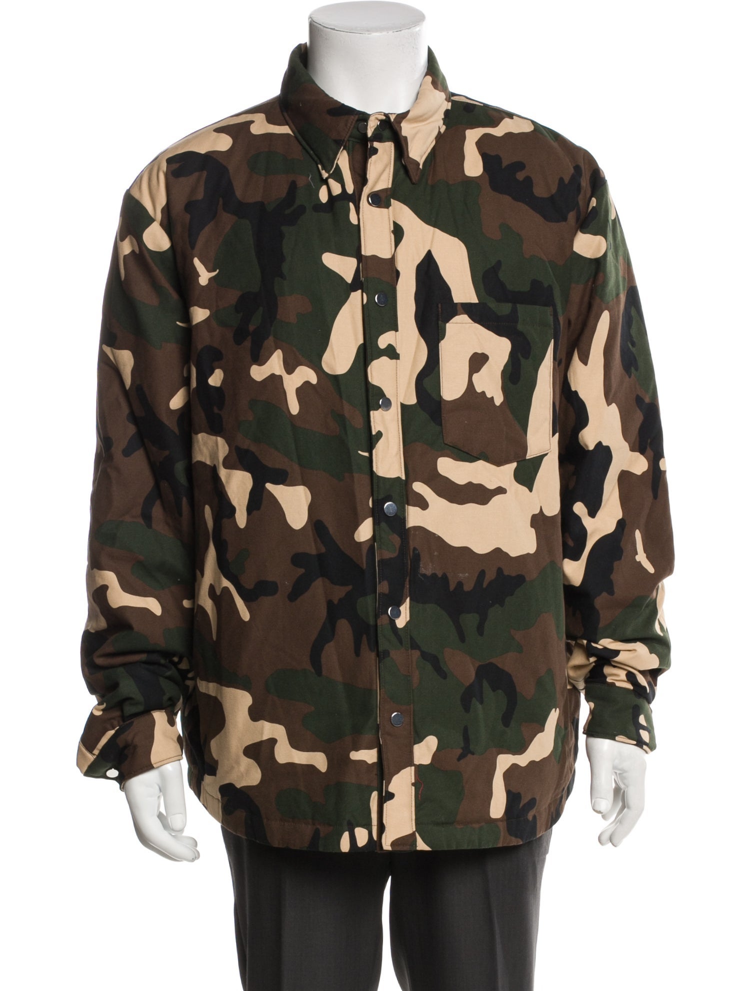 Purple Brand Camouflage Print Utility Jacket