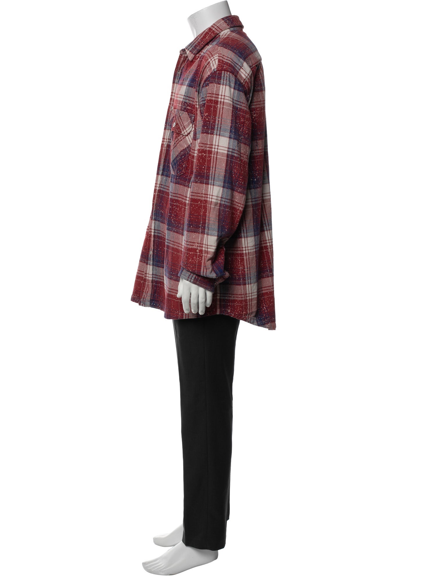 Purple Brand Plaid Print Long Sleeve Shirt