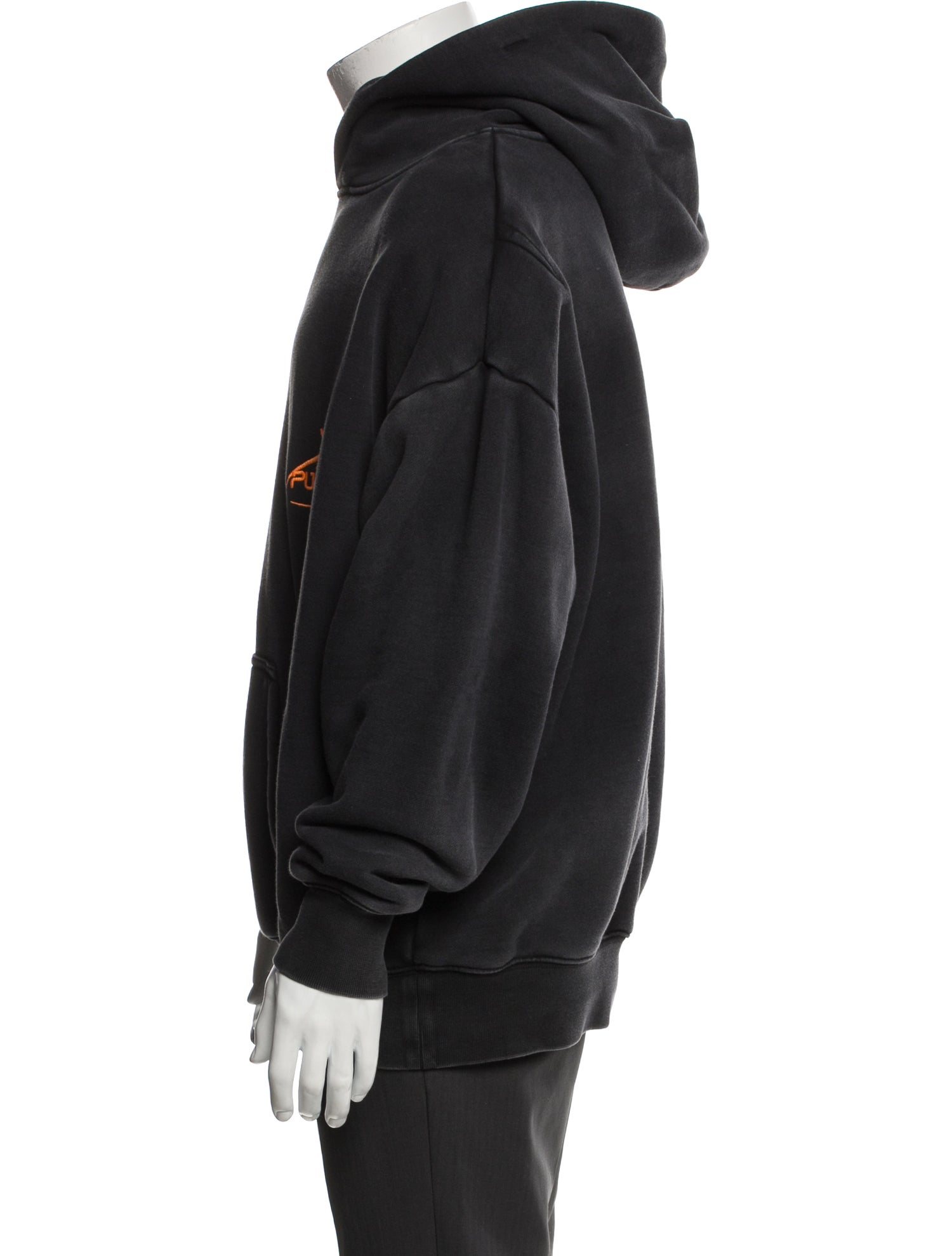 Purple Brand Graphic Print Crew Neck Hoodie