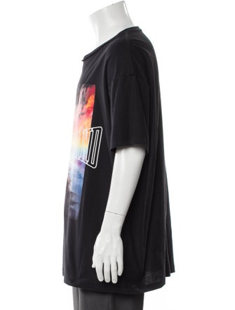 Purple Brand Tie-Dye Print Crew Neck T-Shirt