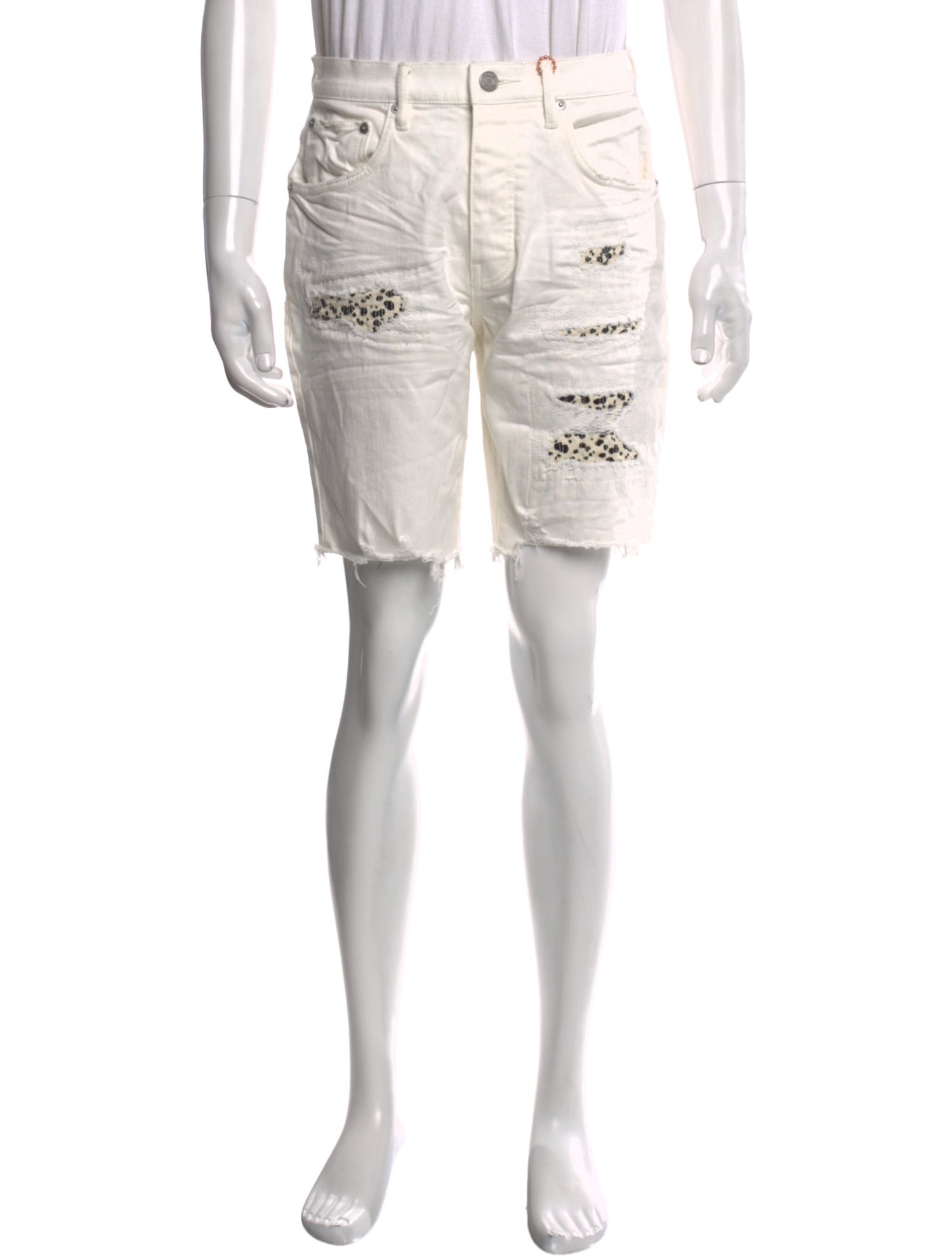 Purple Brand Graphic Print Denim Shorts w/ Tags