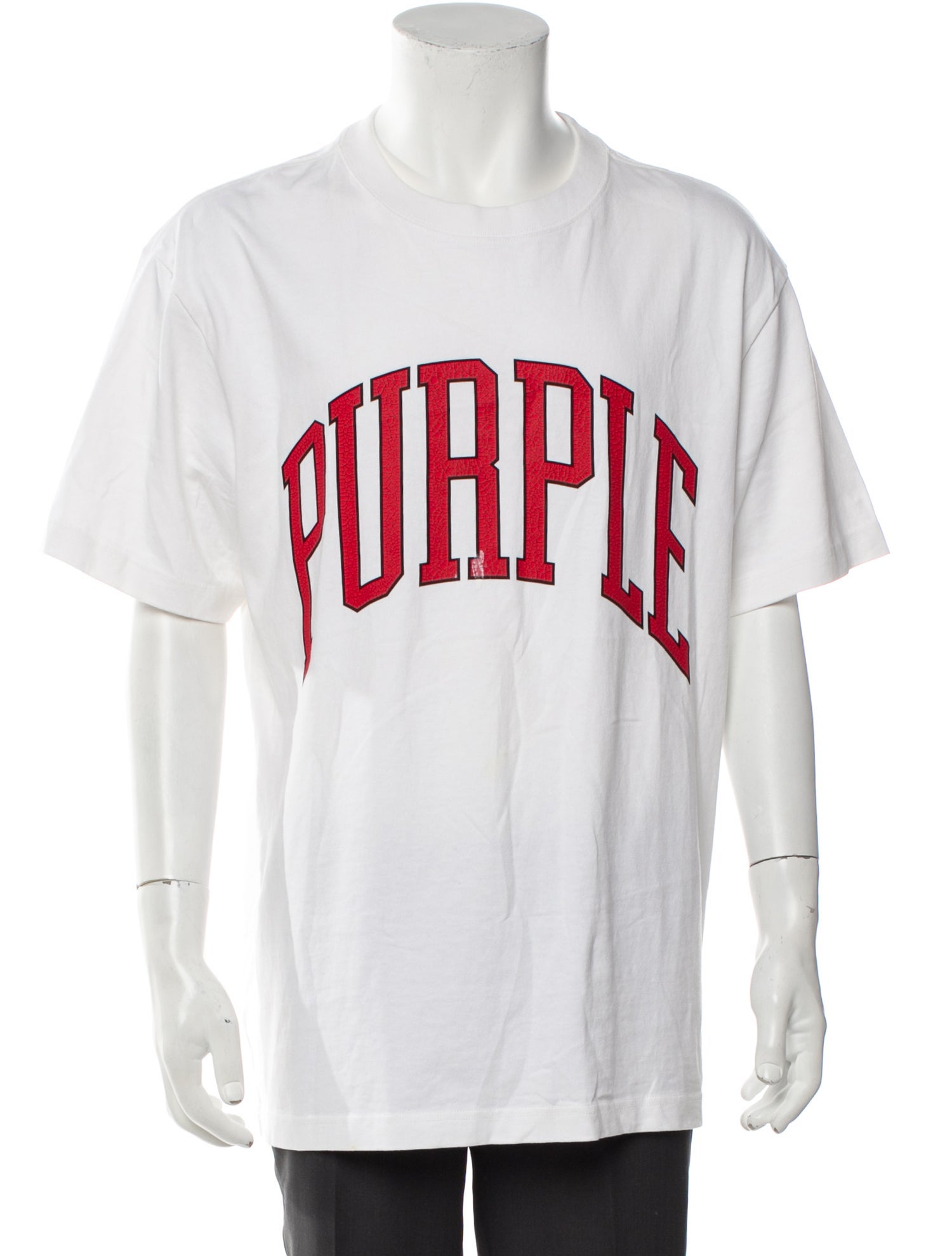 Purple Brand Graphic Print Crew Neck T-Shirt