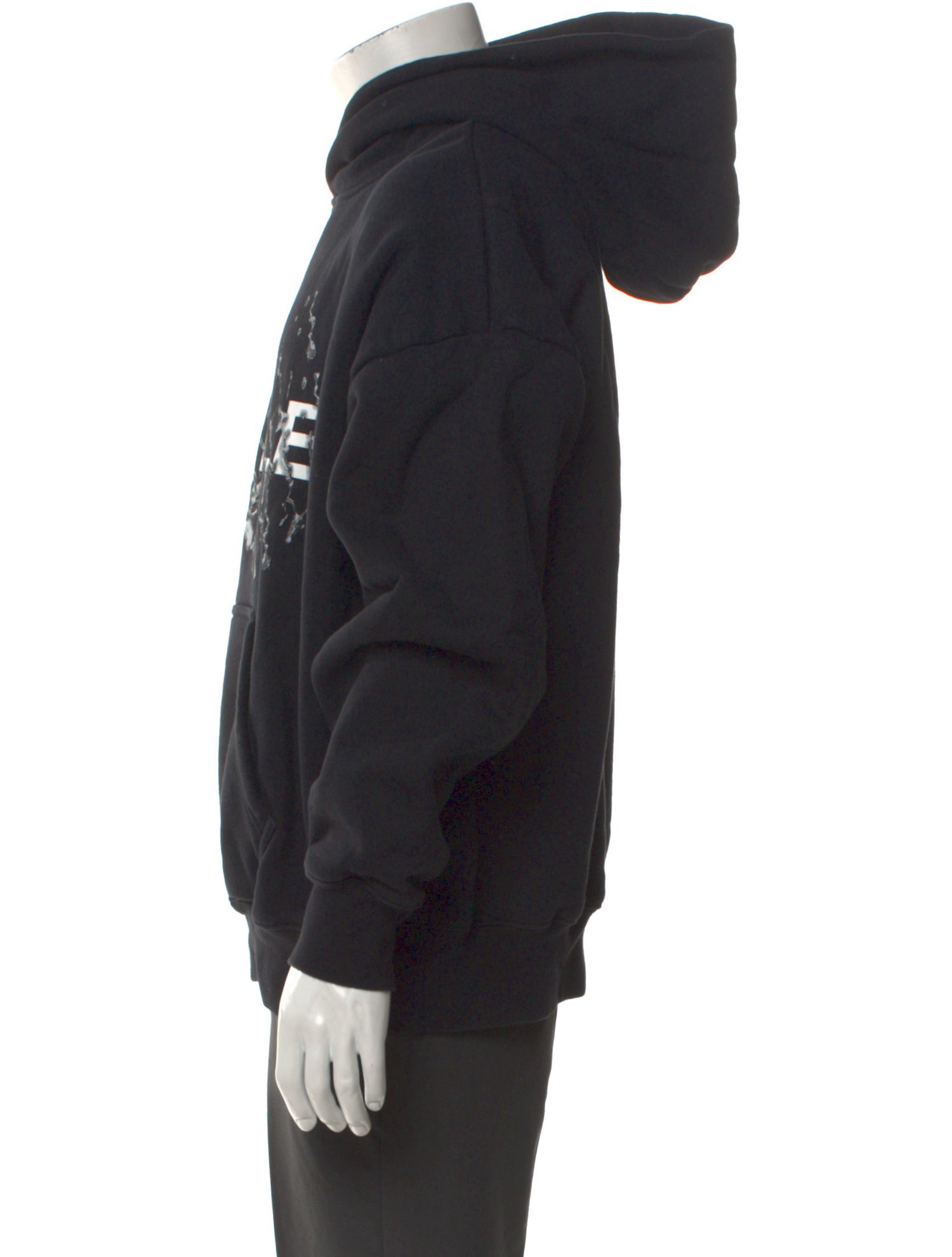 Purple Brand Graphic Print Crew Neck Hoodie