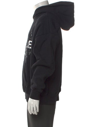 Purple Brand Graphic Print Crew Neck Hoodie