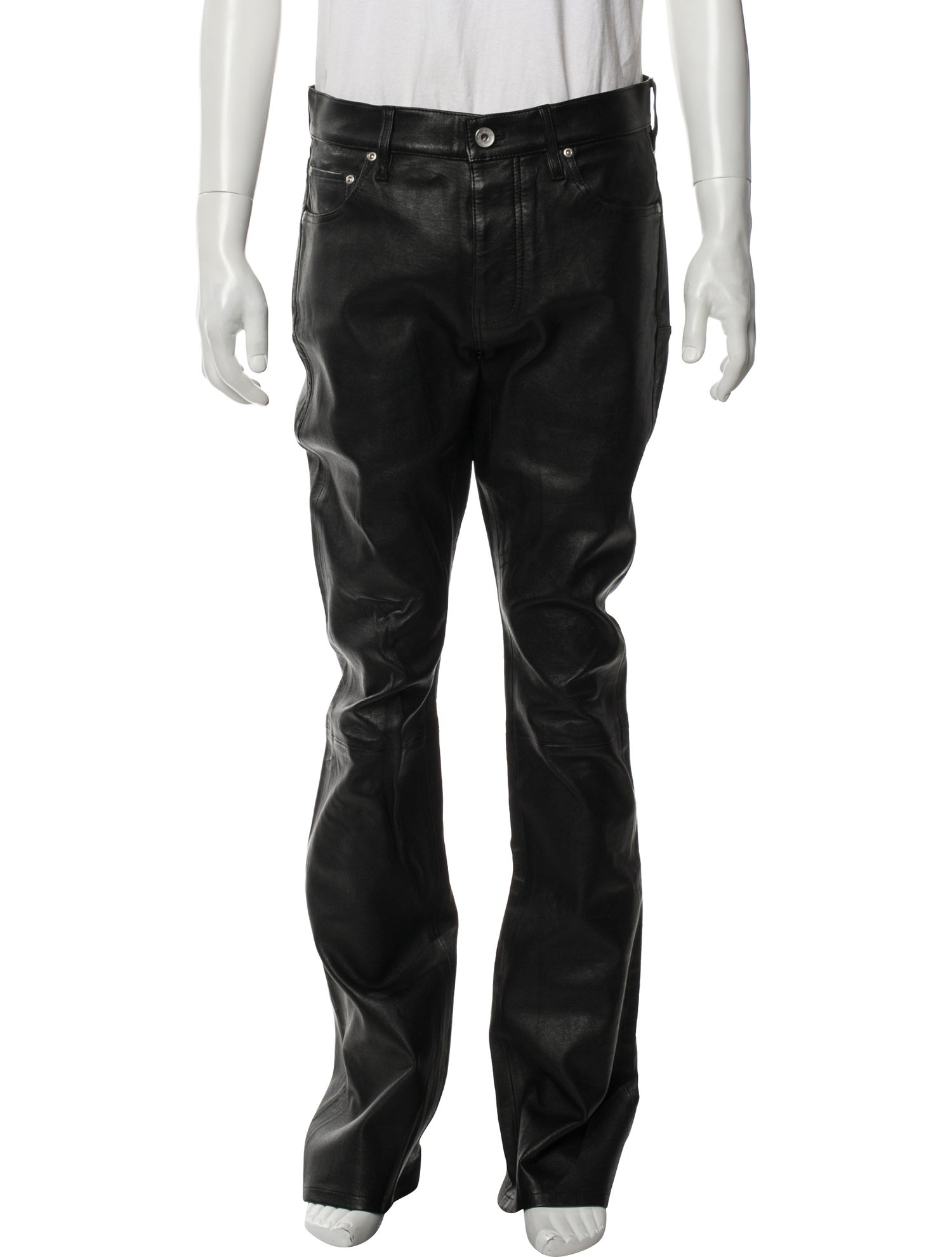 Purple Brand Lamb Leather Pants