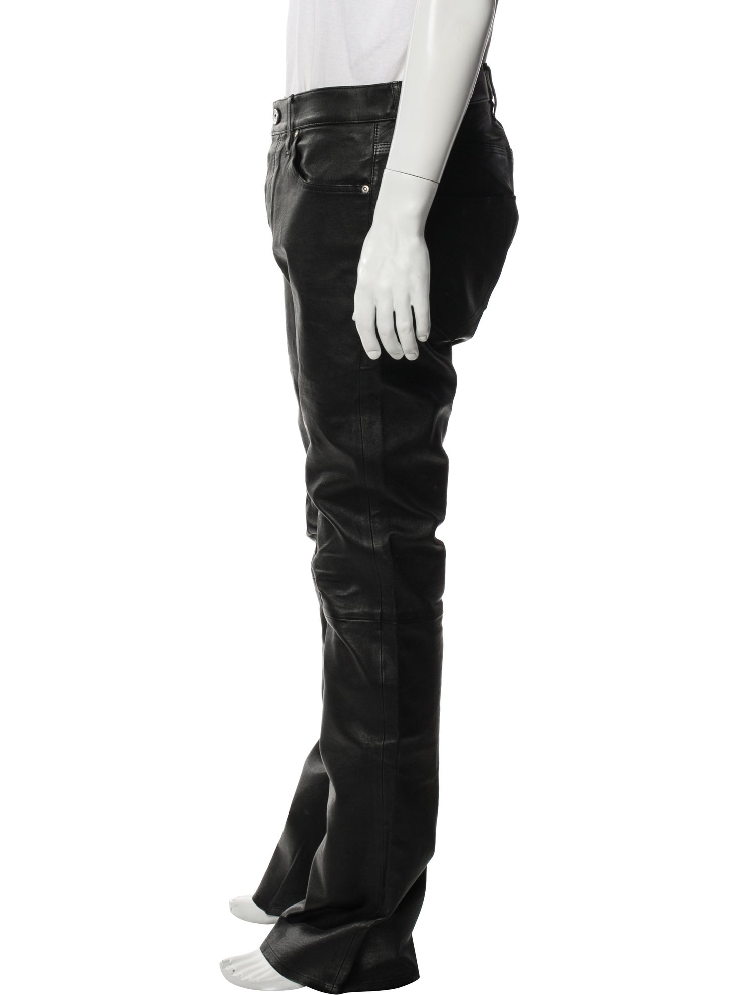 Purple Brand Lamb Leather Pants