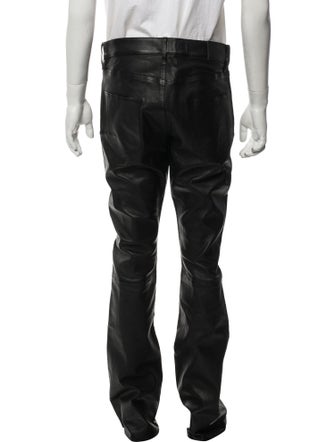 Purple Brand Lamb Leather Pants