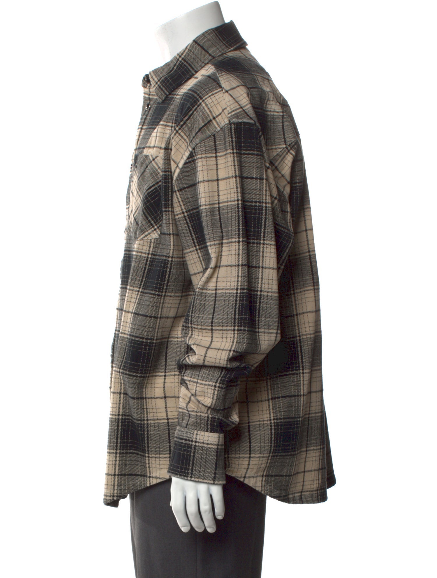 Purple Brand Plaid Print Long Sleeve Western Shirt w/ Tags