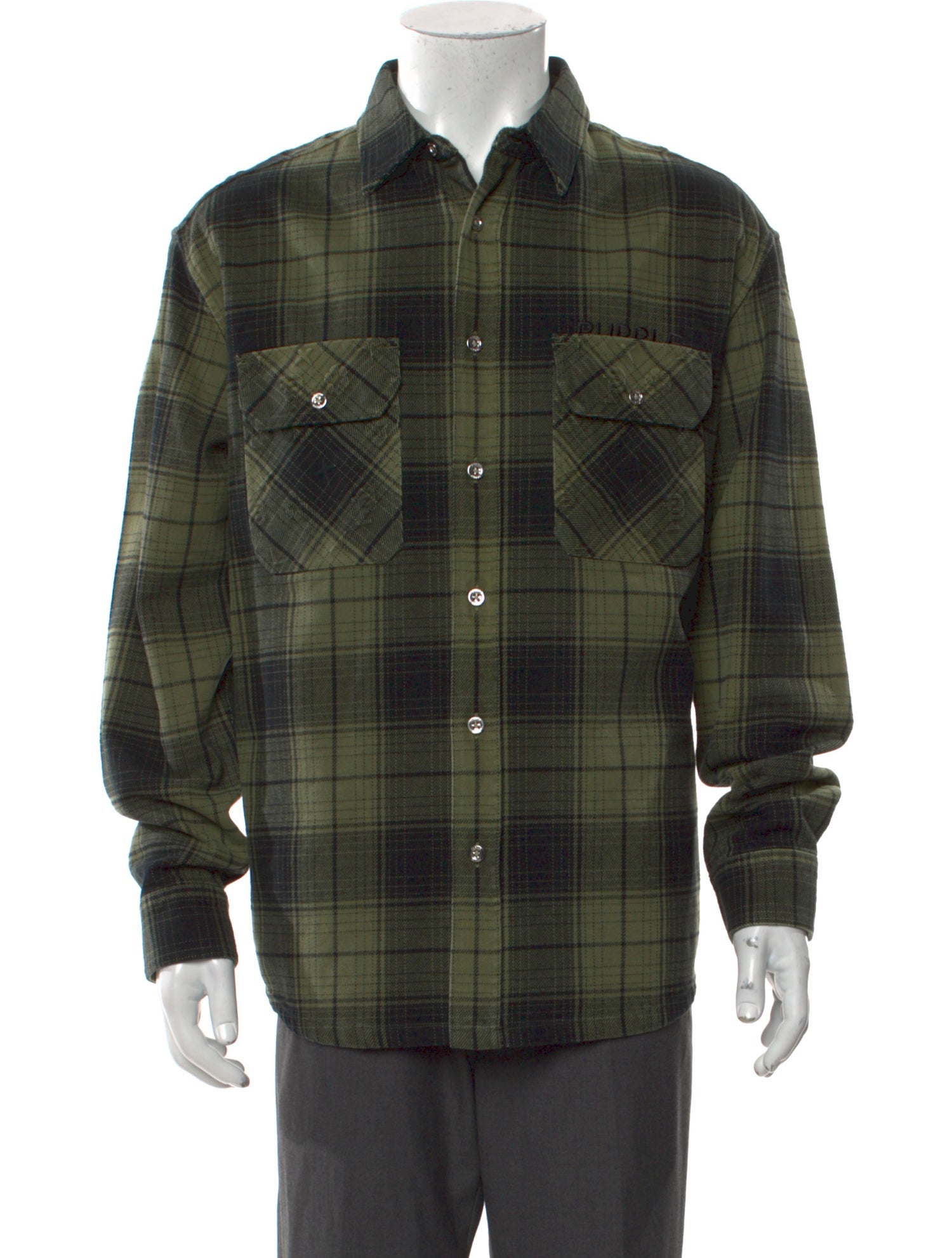 Purple Brand Plaid Print Long Sleeve Western Shirt w/ Tags