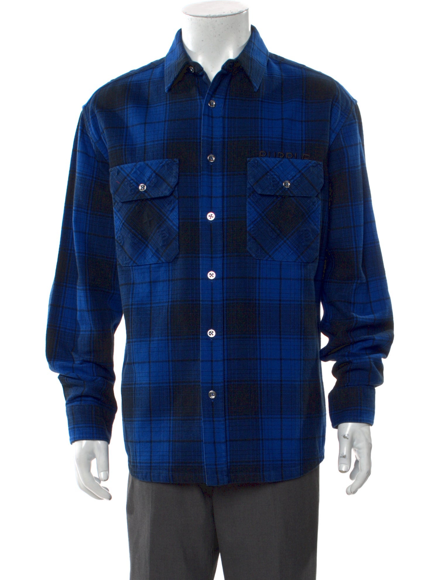 Purple Brand Plaid Print Long Sleeve Western Shirt w/ Tags