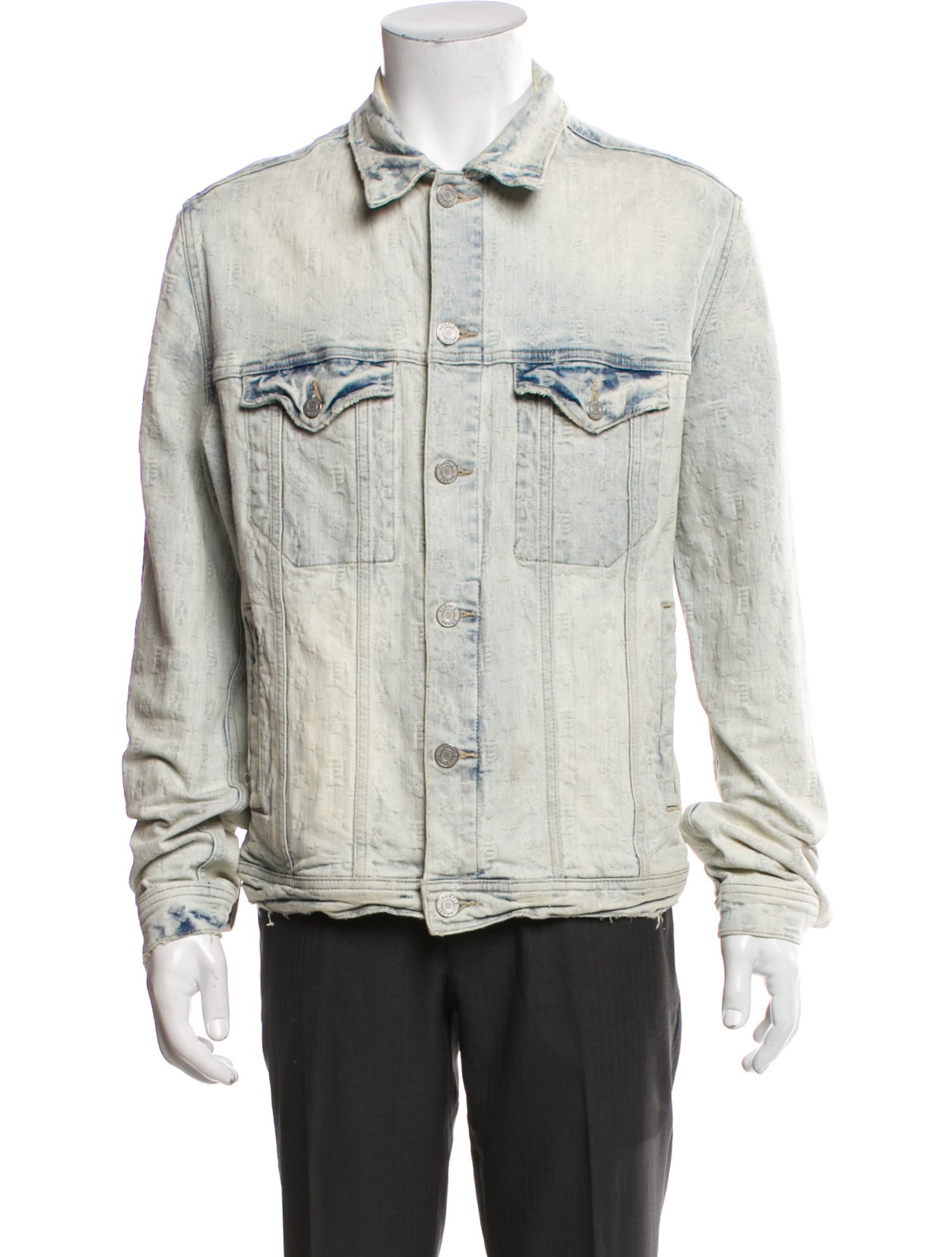 Purple Brand Graphic Print Denim Jacket