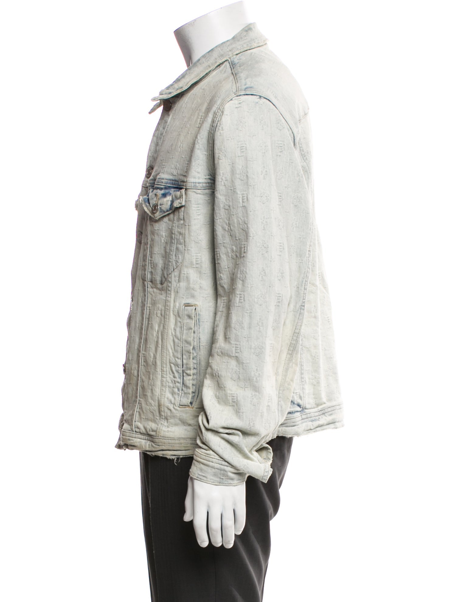 Purple Brand Graphic Print Denim Jacket