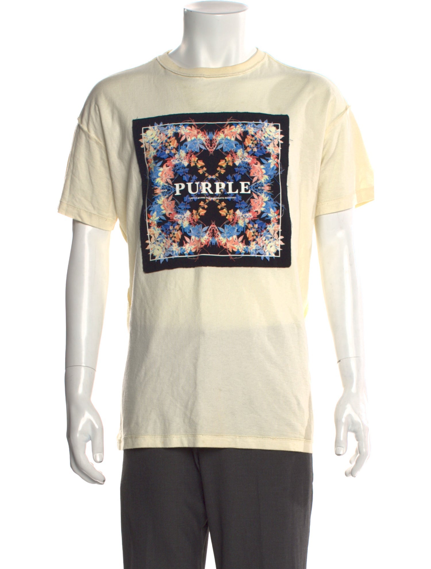 Purple Brand Graphic Print Crew Neck T-Shirt