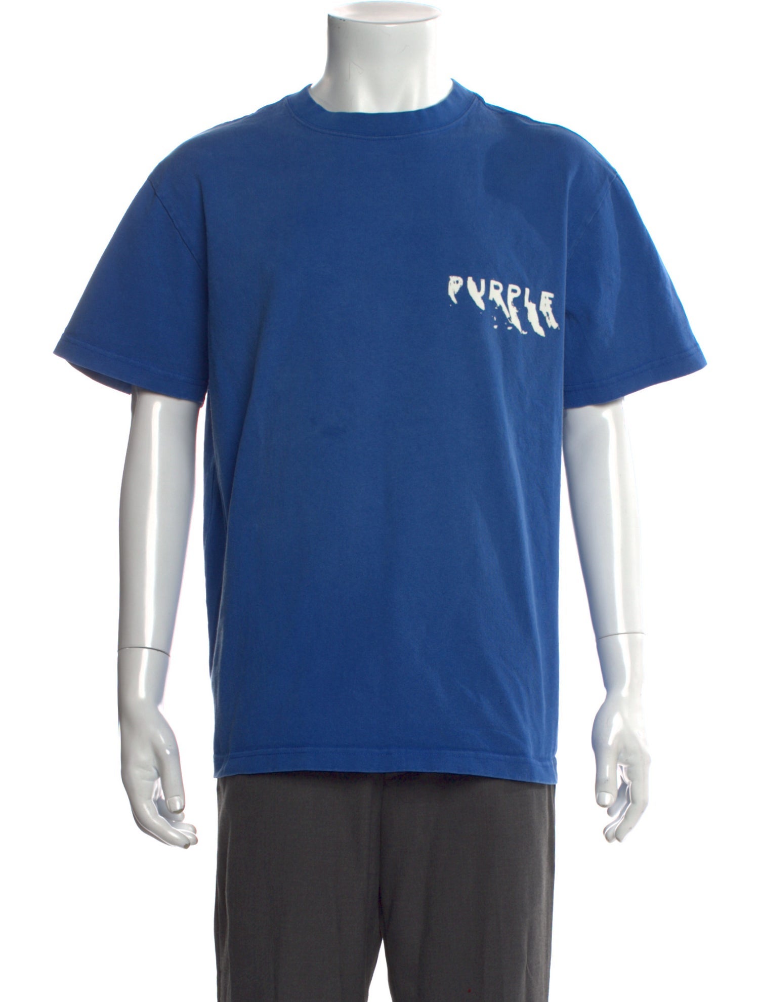 Purple Brand Graphic Print Crew Neck T-Shirt