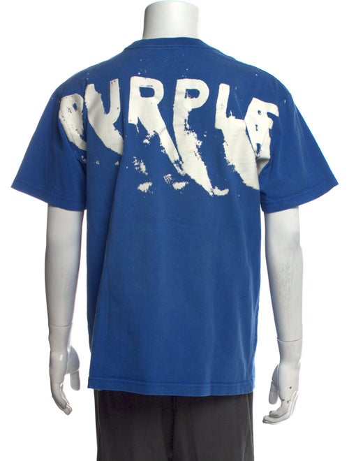 Purple Brand Graphic Print Crew Neck T-Shirt