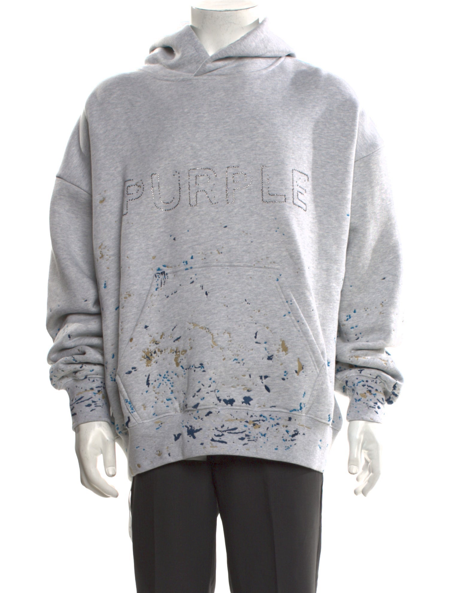 Purple Brand Graphic Print Crew Neck Hoodie w/ Tags