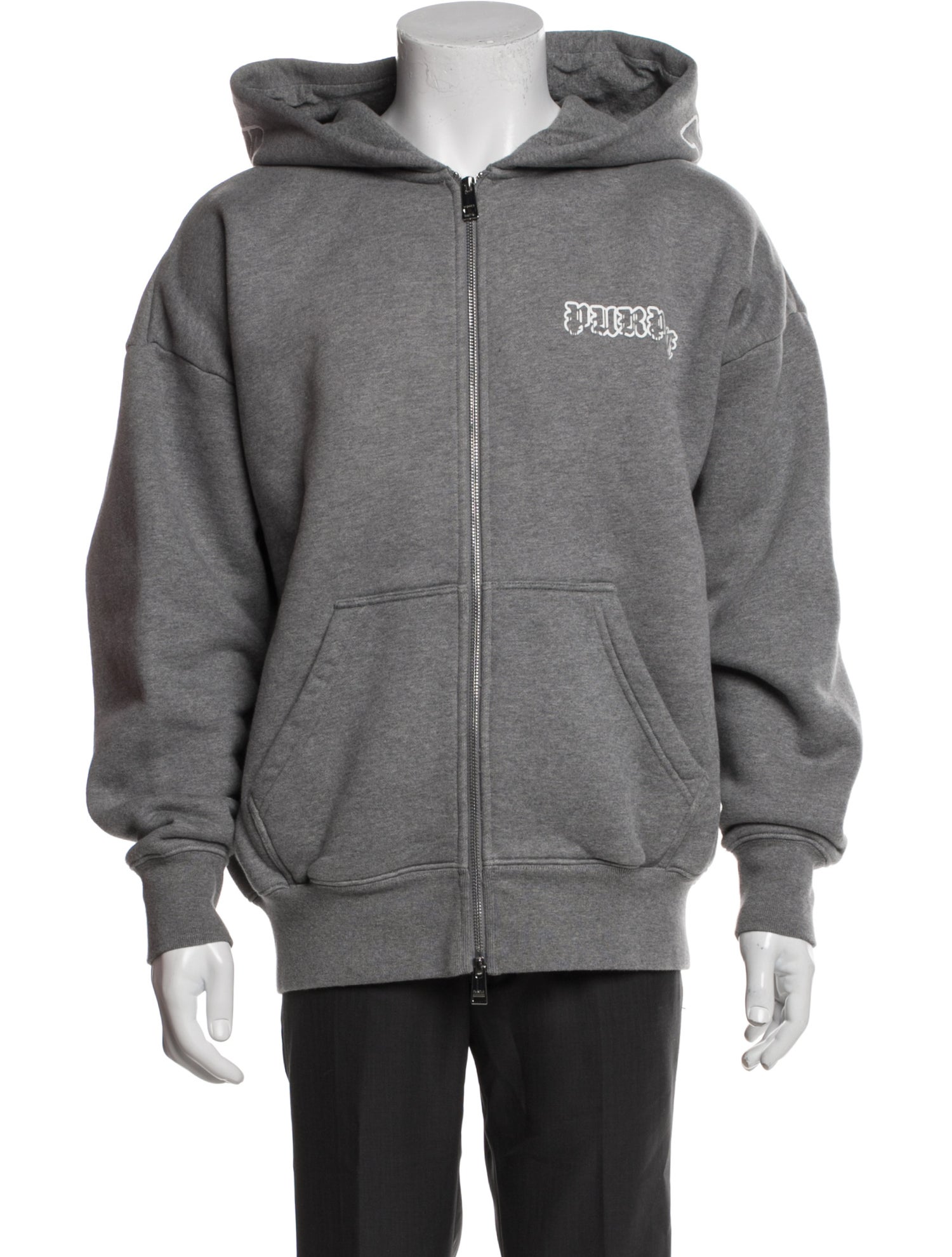 Purple Brand Graphic Print Crew Neck Hoodie