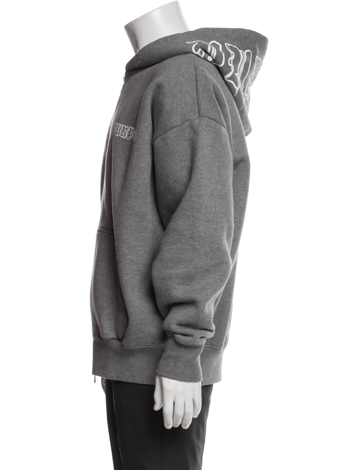 Purple Brand Graphic Print Crew Neck Hoodie