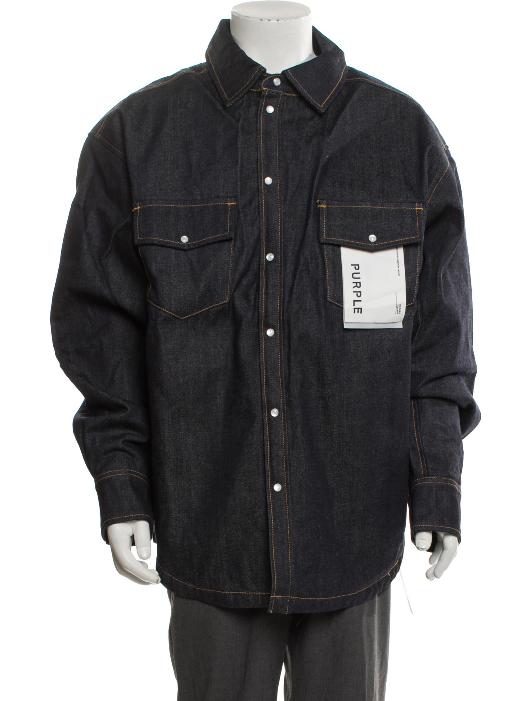 Purple Brand Printed Denim Jacket w/ Tags