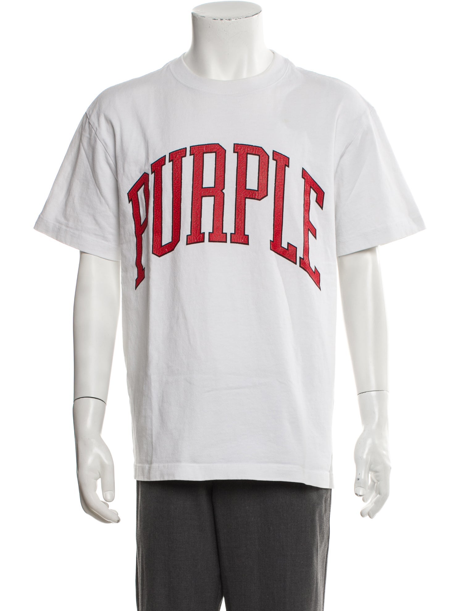 Purple Brand Graphic Print Crew Neck T-Shirt