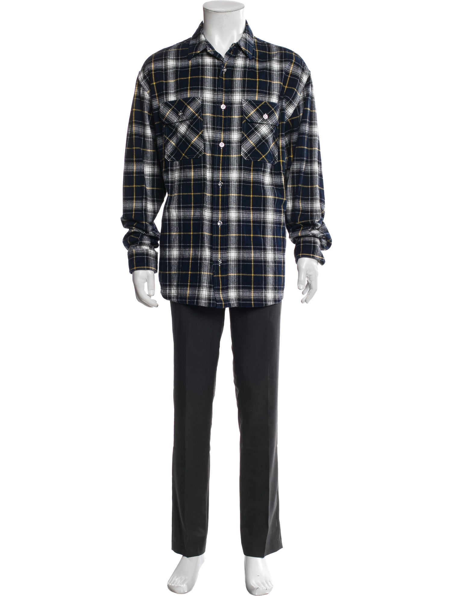 Purple Brand Plaid Print Long Sleeve Western Shirt