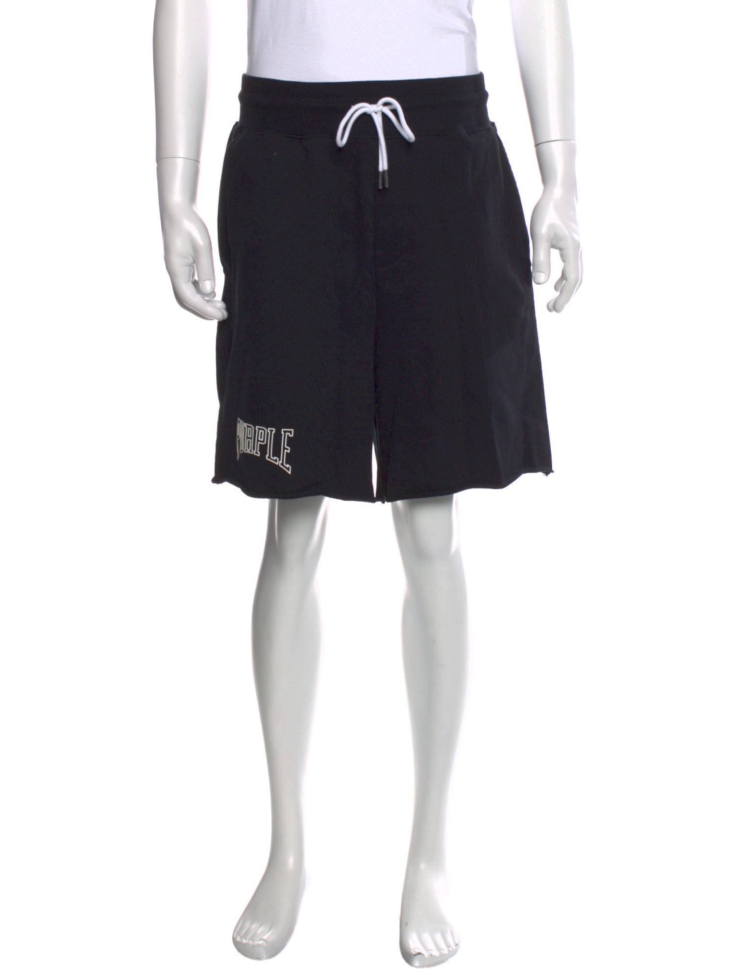 Purple Brand Graphic Print Jogger Shorts