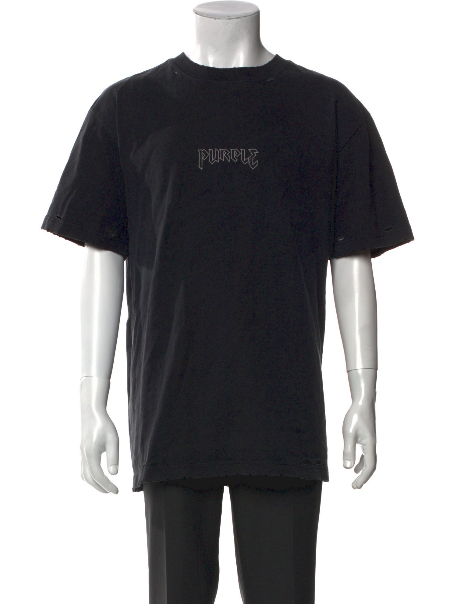 Purple Brand Graphic Print Crew Neck T-Shirt