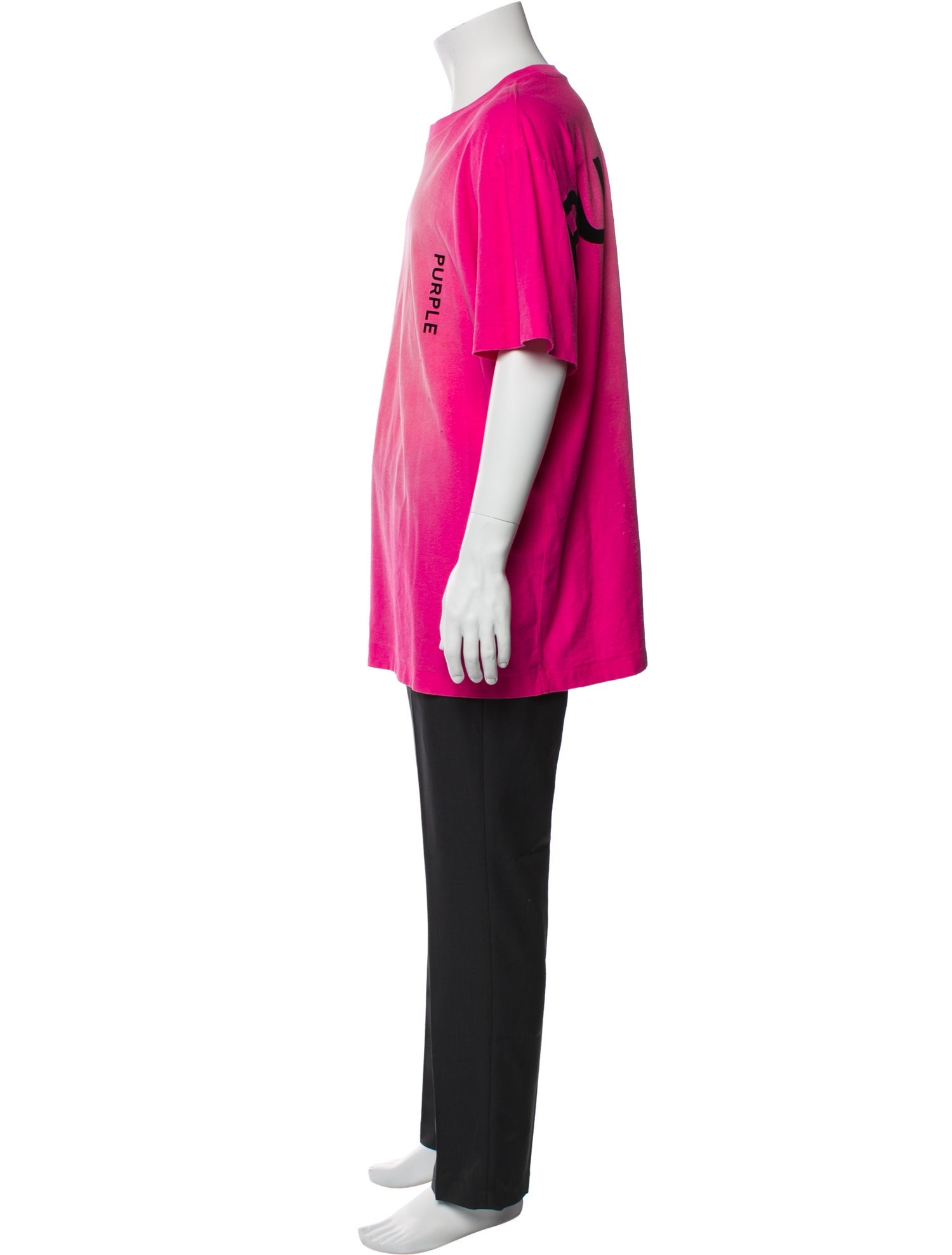 Purple Brand Graphic Print Crew Neck T-Shirt