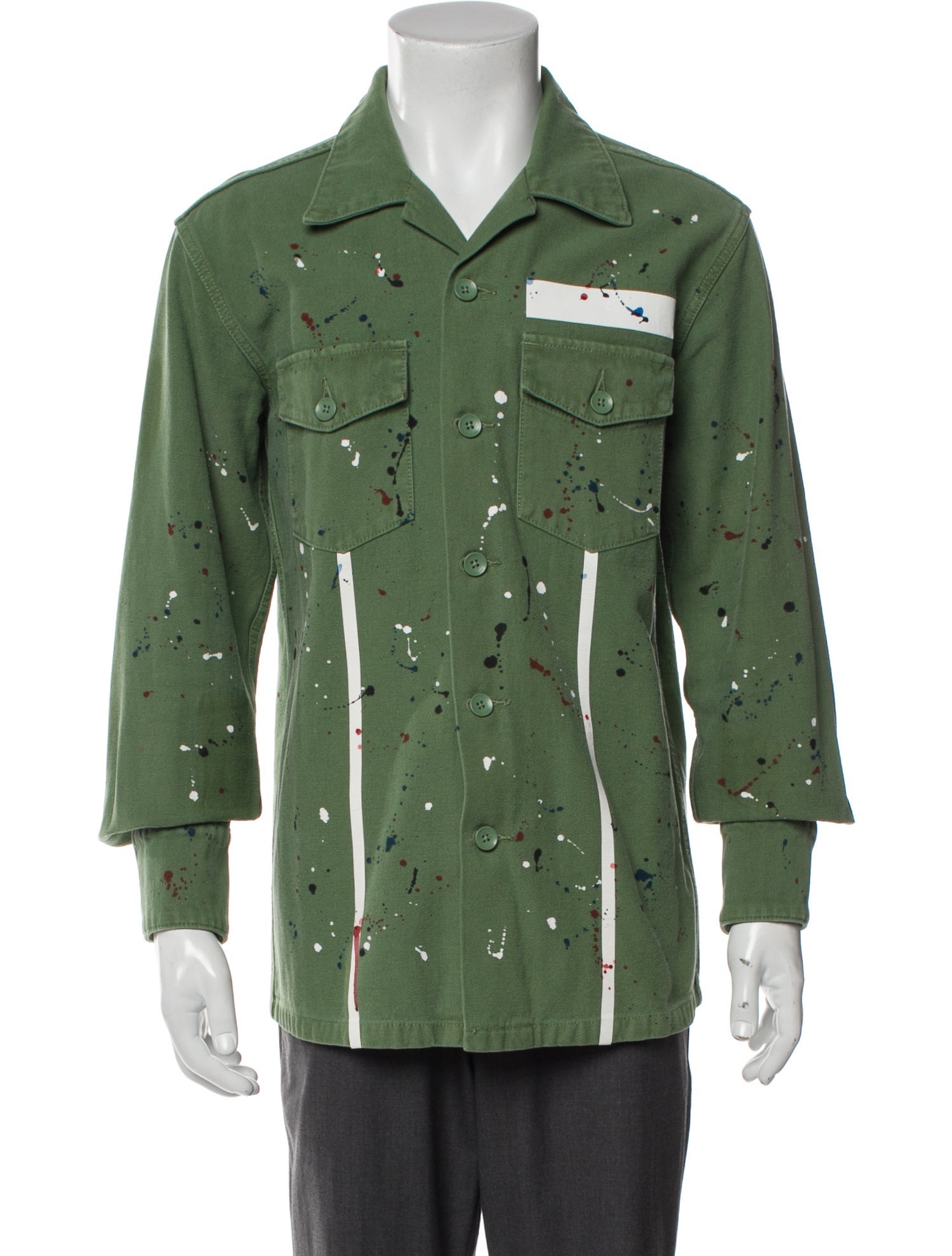 Purple Brand Graphic Print Utility Jacket