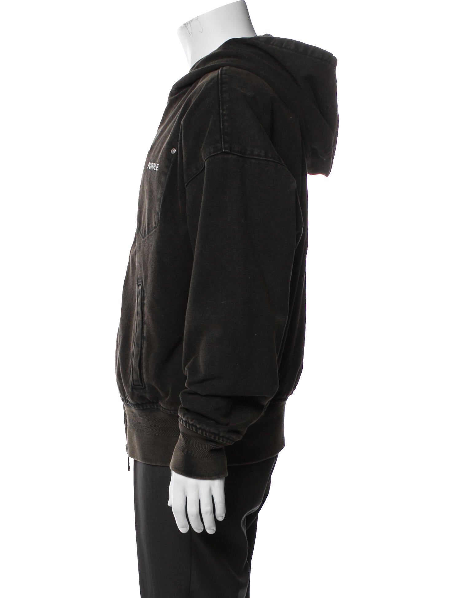 Purple Brand Graphic Print Bomber Jacket