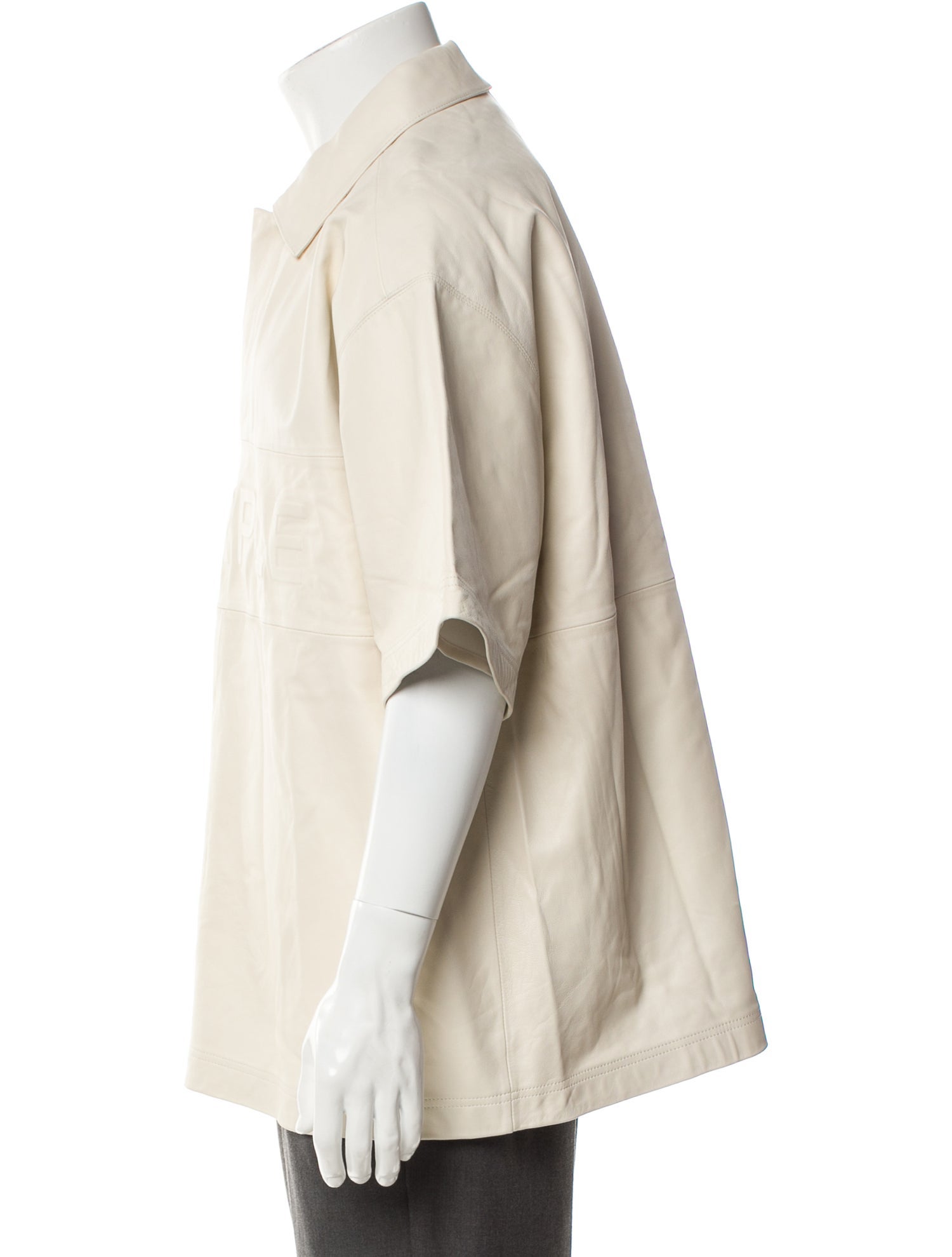 Purple Brand Leather Collar Polo Shirt w/ Tags