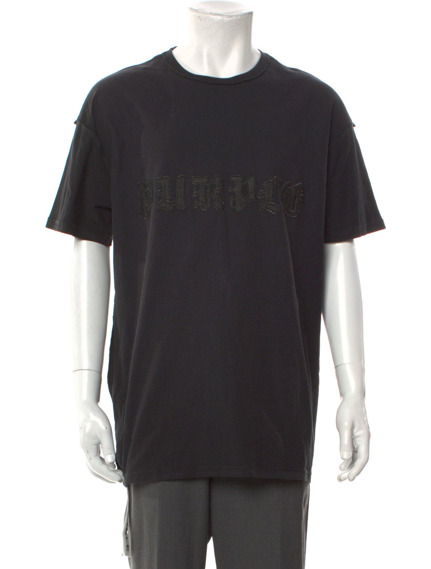 Purple Brand Graphic Print Crew Neck T-Shirt