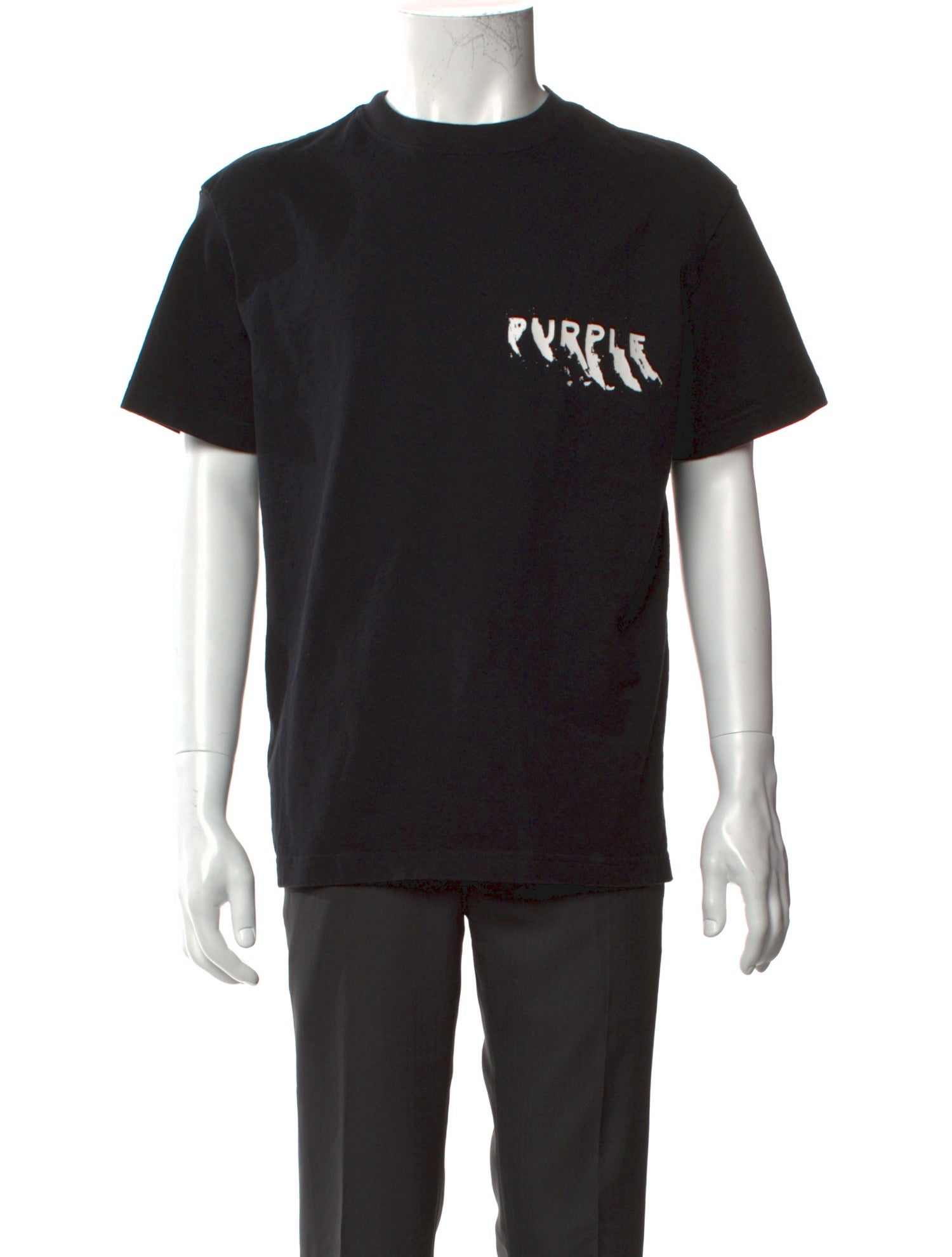 Purple Brand Graphic Print Crew Neck T-Shirt