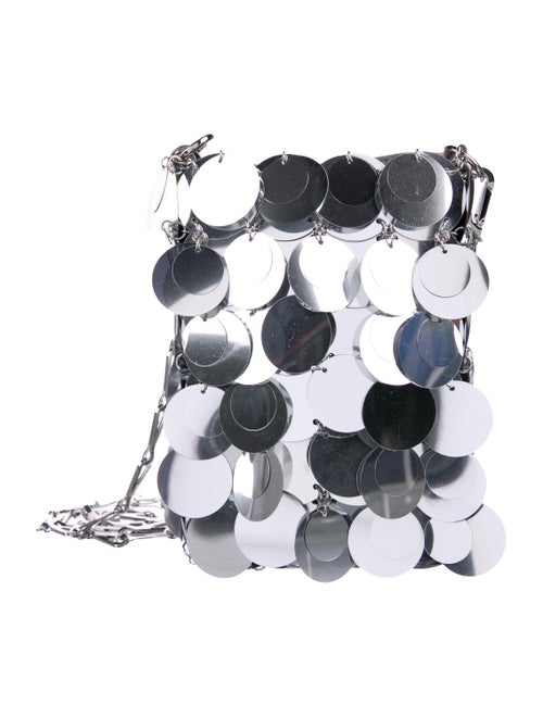 Paco Rabanne Mirror Crossbody Bag Silver